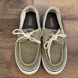 Mens Sperrys Sz11.5 olive green